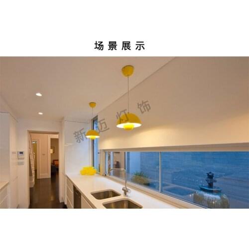 Nordic Creative Art Personality Staircase Restaurant Hotel Bar Table Bedside Chandelier Colorful Chandelier Disc Chandelier