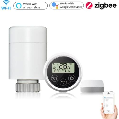 Zigbee WIFI Smart Thermostat Radiator Actuator Programmable Regulator Temperature Controller Voice Control For Tuya Alexa Google
