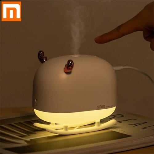 Xiaomi Sothing Deer Air Humidifier Mini Portable USB Cable Charge Air Purifier With Ambient Night Light Ultrasonic Diffuser