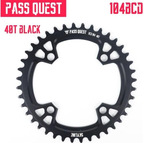 Pass Quest Bicycle Chainring 104BCD 32T 34T 36T 38T 40T 42T 44T 46T 48T Alloy CNC Bicycle Chainwheel Mountain Bike For XT SLX
