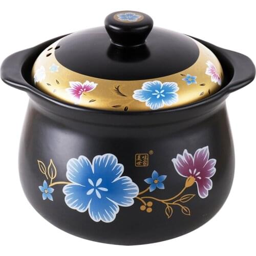 4L split light wave furnace electric pottery ceramic stewpot casserole porridge soup rice light pot bellied stew pan