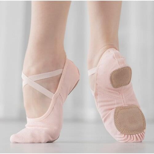 Shoes women ballet shoes super stretch canvas dance shoes ballet slippers kids pointe shoes ballerina soft ballet flats for girl