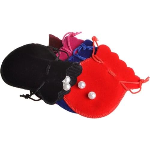 10pcs 7x9cm 9x12cm Small Gourd Velvet Bag Jewelry Packaging Display For Packing Gifts Drawstring Bags Pouch Wedding/Christmas
