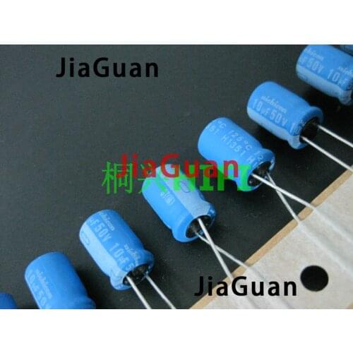 20pcs NICHICON BT 50V10UF 8X11.5MM electrolytic capacitor bt 125 degrees 10uF/50v military industrial capacitor 50v 10uf