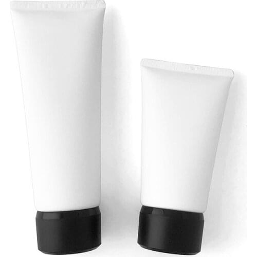 150ML 200ML Frost Matte White PE+PP Plastic Cosmetic Squeeze Tube Bottle Empty Skin Care Sunscreen Facial Lotion Cream 30Pieces