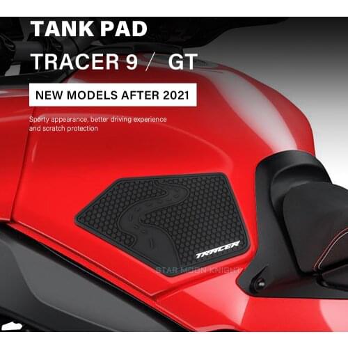 For YAMAHA TRACER 9 GT TRACER9 2021 - Side Fuel Tankpad Non-slip Tank Pads Protector Stickers Decal Gas Knee Grip Traction Pad