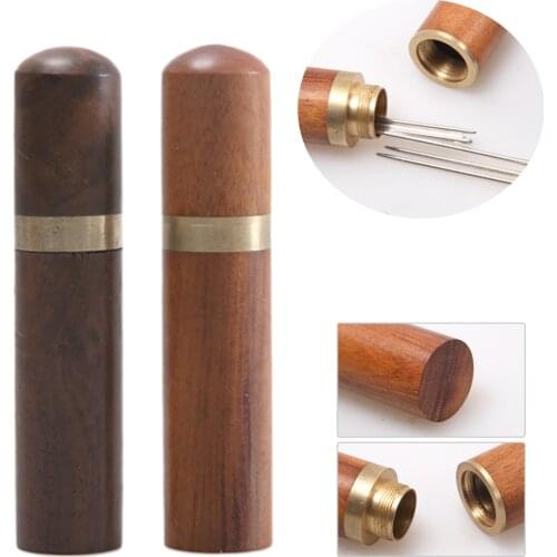 Round Sewing Needle Stroage Holder Box Practical Thicken Portable Household DIY Needle Embroidery Mending Needles Storage Tube