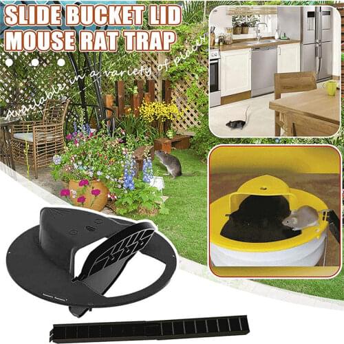 Mouse trap Smart Reusable Plastic Flip Effective Humane Live Trap Multi Catch Auto Reset Rat Door Mousetrap Pest Control