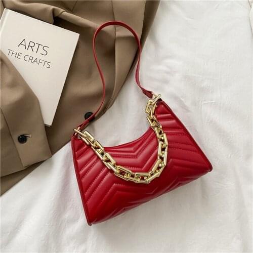 PU Leather Bag 2021 Fashion Fashion Check Embossed Handbags New PU Leather Chain Shoulder Texture Shopping Bag Zipper Embossed