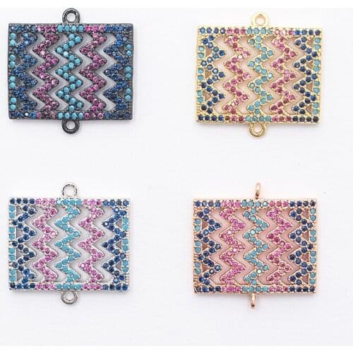 Fashion New Charm Rectangle Wave Pattern Hand Ornaments Headwear Accessories for High-end Jewelry