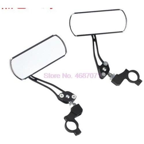 By DHL 50pcs Bicycle Mirror Road Bike Rear View Mirror Cycling Handlebar Back Eye Blind Spot Mirror Safety Rearview Bike Mirrors