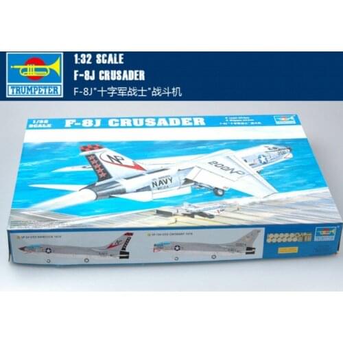 Trumpeter 02273 1/32 Aircraft F-8J Crusader Fighter Attack Plane Bomber Model TH06897-SMT6