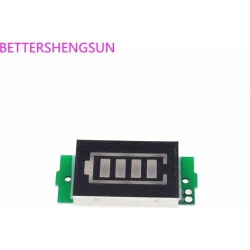 1/2/3/4/6/7/8S Lithium Battery Fuel Gauge Display Module Three Strings LED Lithium Battery Pack Indicator Board