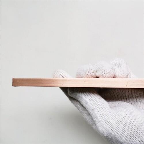 1stick Sale 99.6% T2 Purple Coppe 10X40X200mm Cutting Flat. DIY Copper Electrode The Blank Sword Plate