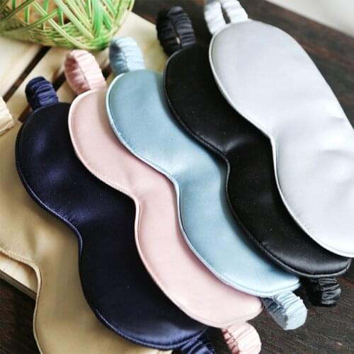 1PC Pure Silk Filled Sleeping Eye Patch Eye Mask Soft Travel Rest Relax Sleep Aid Patch Blindfold Cover Health Eyeshade Tool