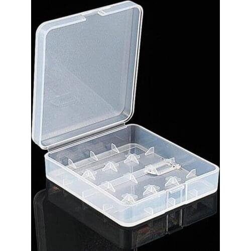 1 pcs Transparent Useful Battery Box for 18650 AAA/AA/C9V Battery Storage Box Plastic battery Holder Container 2017 case styling