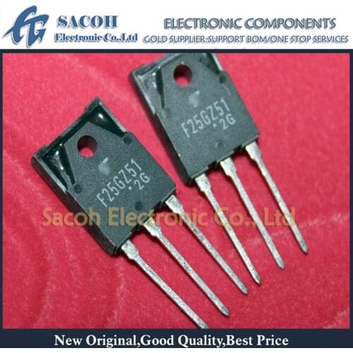 10Pcs SF25GZ51 F25GZ51 or SF25JZ51 F25JZ51 TO-3PF 25A 400V/600V Power Thyristor