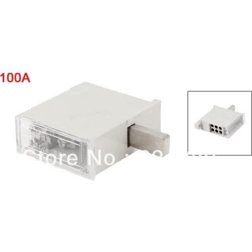 100A One 1 Inlet Six 6 Outlet Wire Contact Pin Type Terminal Junction Box Electrical Connector
