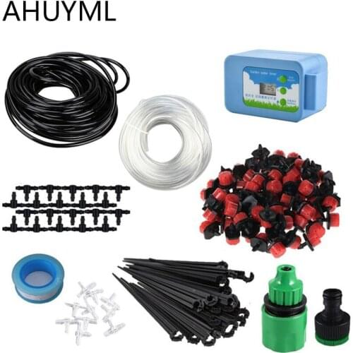 20M Automatic Watering Device Intelligent Controller DIY Micro Drip Irrigation System Water Pump Set Gardening Supplies Garden