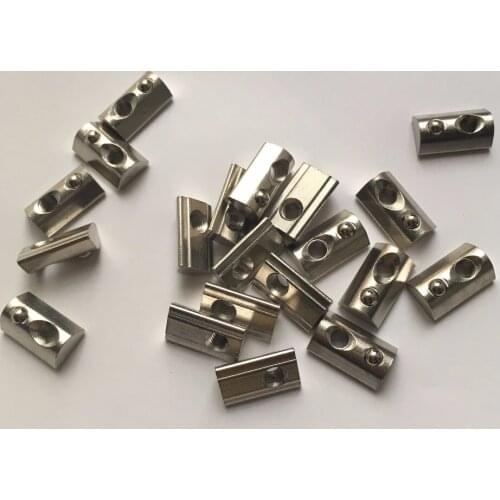 20pcs elastic nut M6 include steel ball for 30 industrial aluminum profile Elastic nut block CPC148