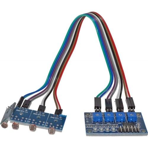 4-way Photosensitive Sensor Module Photosensitive Resistor Light Detection Photosensitive Resistor Module Operating Voltage 3.3V