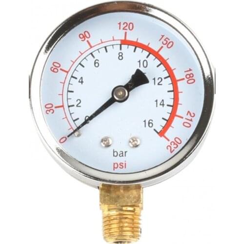 50% Hot Sales Y60 0-1.6MPA G1/4 Vertical BSP Metal Water Pressure Gauge Air Pump Accessories