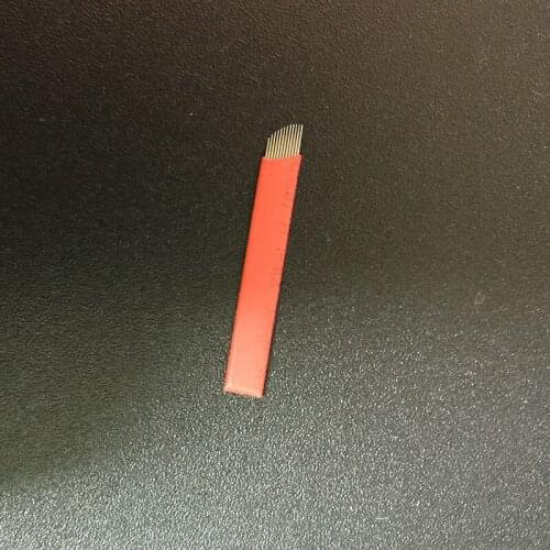 50pcs Microblading 12 Pin Permanent Makeup Manual Eyebrow Tattoo Needles CF/U Shapes For 3D Embroidery Manual Tattoo Pen