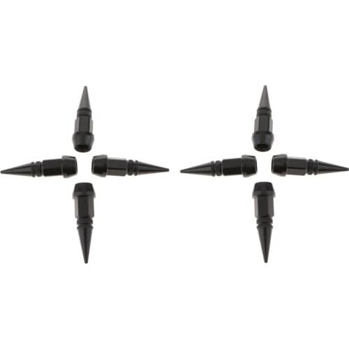 8 Pieces Wheel Tire Valve Stem Car Truck Air Caps Covers 45mm Black