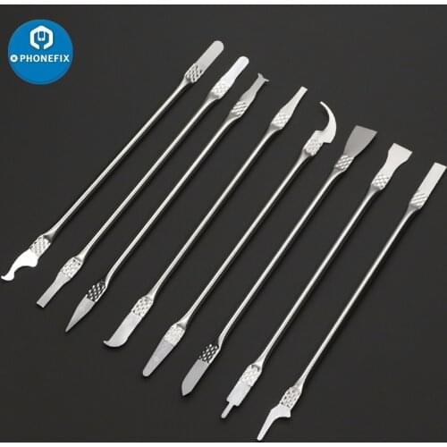 8 in 1 Pry Knife Thin Blade Removal Tool for iPhone Mobile Phone Motherboard Chips CPU PCB Repairing Glue Removal Hand Tools