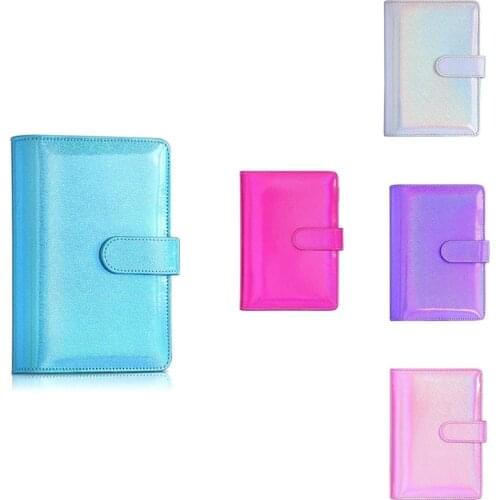 A6 Pu Leather Notebook Binder Cover,6 Ring A6 Binder Budget Cash Envelopes,Planner Travel Journal Binder Cover