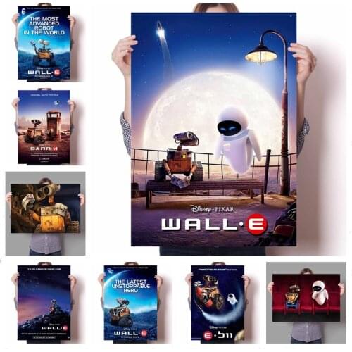 American Animated Robot Love Cartoon Canvas Painting Wall Art Nordic Posters And Prints Wall Pictures For Living Kids Room Decor