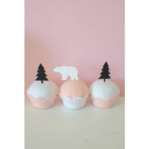 Be wild cup cake topper, Be wild Party, bear cupcake topper, Wild thing cupcake topper, boho party, boho cake topper, tree cupca