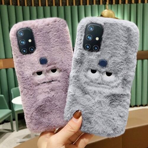 For OnePlus Nord N10 5G Phone Case Plush Silicone Soft Cases For One Plus Nord N100 Case Solid Color Coque 1 + Nord N 10 NordN10