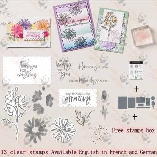 Flower Metal Cutting Dies and Stamps Stencil Templates for Diy Scrapbooking Album Paper Card Making Embossing Dies New 2021