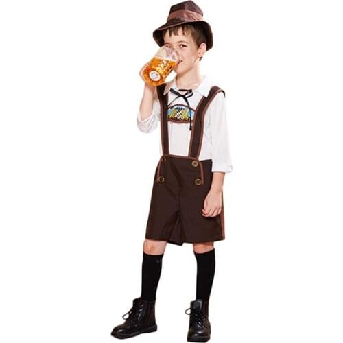 Beer Oktoberfest Costumes Kids Halloween Costumes For Kids Children Beerfest Festival Costume Boys Camisole Carnival Clothes