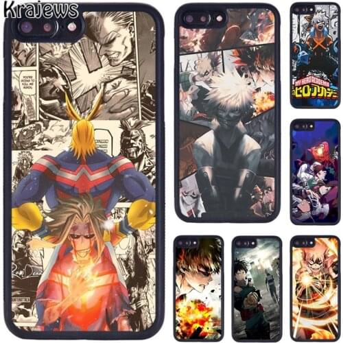 Krajews Japan Anime My Academic Hero Phone Case For iPhone 5 6S 7 8 plus 11 12 Pro X XR XS Max Samsung Galaxy S7 S8 S9 S10 PLUS