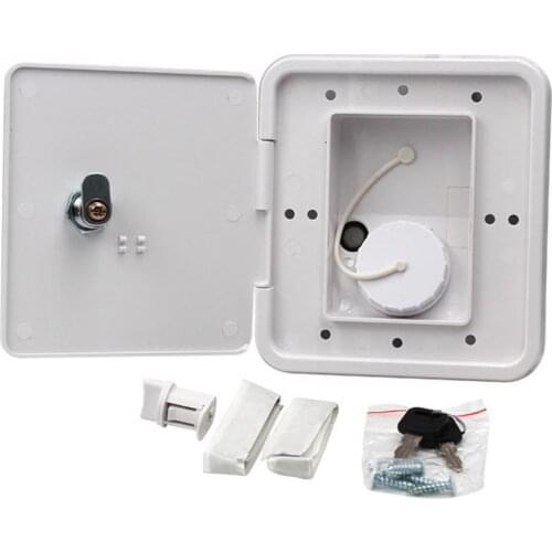 Gravity Caravan Square Hatch Cover Gravity Inlet Rugged and Leakproof Easy to Install RV Water Filler Accessories