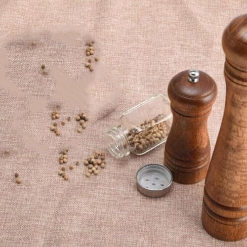 Classical Oak Wood Pepper Spice Mill Grinder Set Handheld Seasoning Mills Grinder Ceramic Grinding Core BBQ Tools