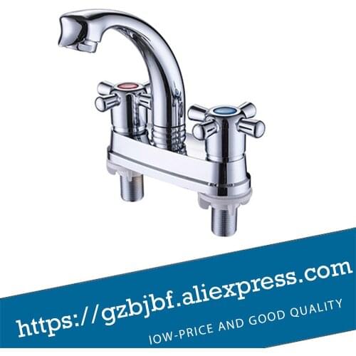 Double Handle Basin Tap with plastic ABS material
