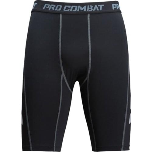 Men Sports Shorts Elastic Tights Gym Fitness Knee Length Trousers Breathable Quick-dry Cycling Running Shorts Sportswear1