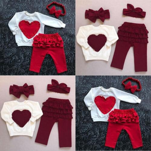 PUDCOCO Newest Toddler Kids Baby Girl Clothes Cotton Sweatshirt Tops Pants Tracksuit Outfit Set