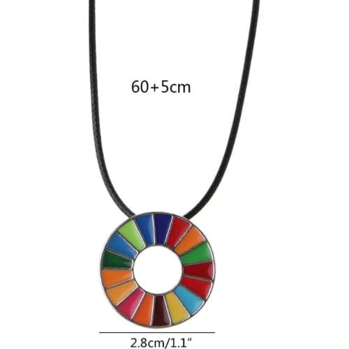 Sdg Pendant - European Sustainable Development Goals Metal Pendant United Nations Medal Representative Pendant U90F