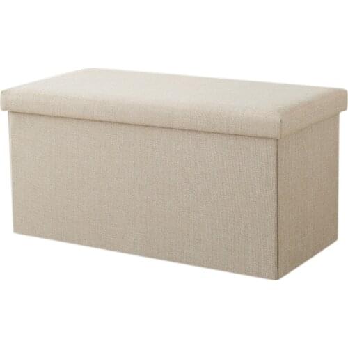 Rectangular Storage Stool Can Sit Adult Sofa Stool Household Storage Chair Folding Storage Box