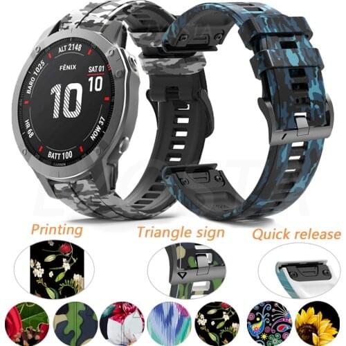 22 26mm For Garmin fenix6 6S 6X Pro Smart Watch Strap Silicone Band For Fenix 5X 5 Plus 935 945 Quick Release Wriststrap Correa