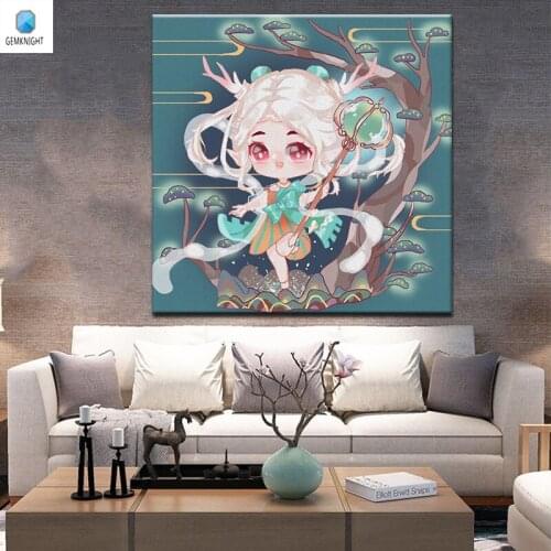 Hand painted oil painting on canvas classic characters coloring by numbers Traditional Chinese modular painting for home decor