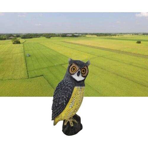 Garden Scarecrow Owl Statue Plastic Scarecrow Decoy Pest Control Outdoor Decor
