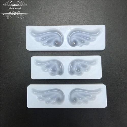 DIY wing shape silicone soft candy mold cake decoration tool hand craft manufacture resin mold pendant Decoration tool