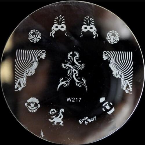 Nail stamp stamping image plates nail tip DIY Nail Art Nail template tool Hydrangea Cartoon duck W217