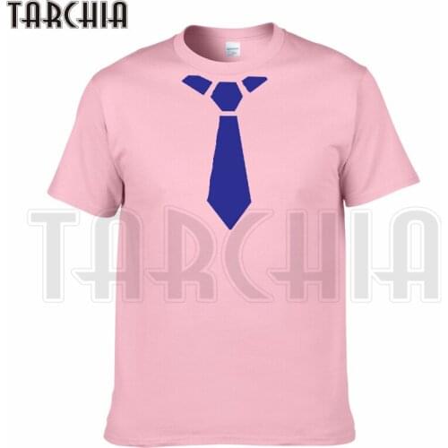 TARCHIA 2021 New Summer Brand t-shirt False Collar Tie Cotton Tops Tees Men Short Sleeve Boy Casual Homme Tshirt T Plus Fashion