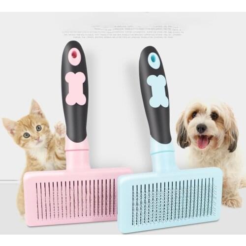 Pet grooming brush brosse cheveux crepus anti poils chien et chat accessoires pour animaux de compagnie tool pet hair comb dog